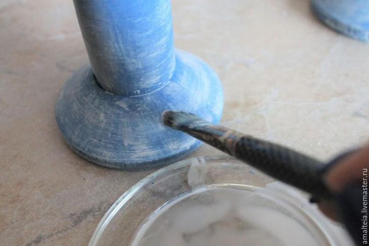 Подсвечник бохо из катушки для ниток Подсвечник бохо из катушки для ниток бохо декор