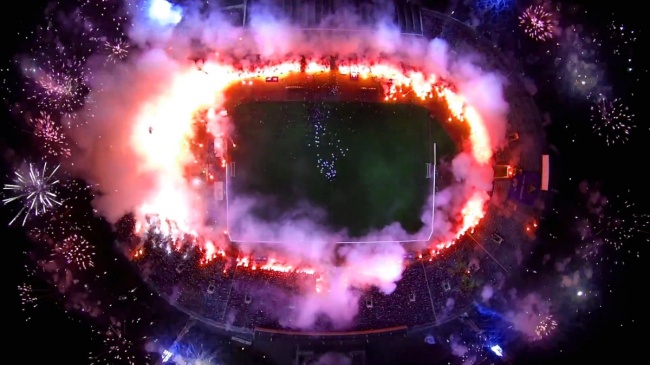 © IceFire/dronestagram   «Только что завершился матч между сборной Болгарии и Италии. И