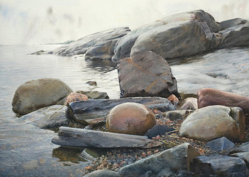 Stanislaw Zoladz. Гиперреализм. Вода акварелью. Акварель четырнадцатая