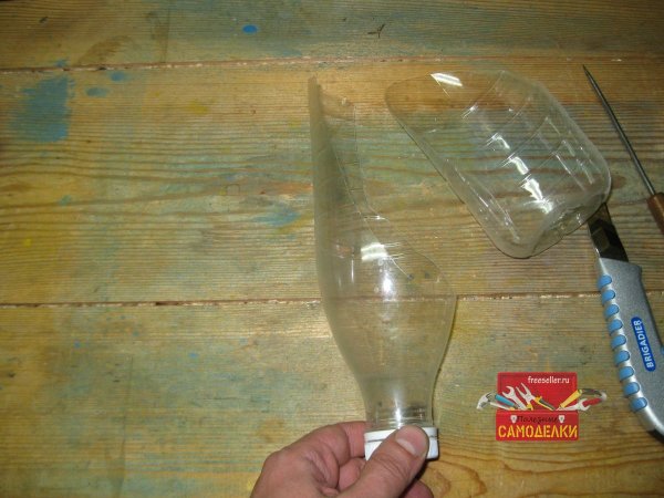 Изготовление держателя для удочки из пластиковой бутылки