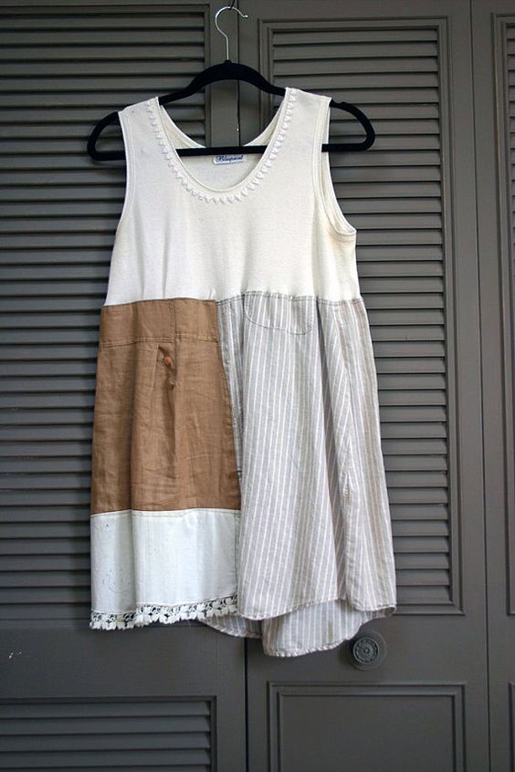 mori girl farmhouse west county dress tunic L XL by novelatelier, $44.00: 