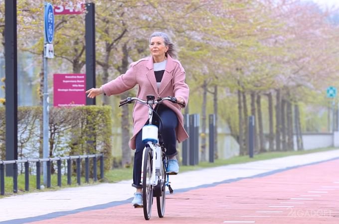Новый велосипед из Нидерландов вообще не может упасть велосипед,гаджеты,технологии