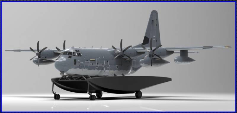 Проект MC-130J Amphibious Capability: транспортный «Геркулес» на поплавках ввс