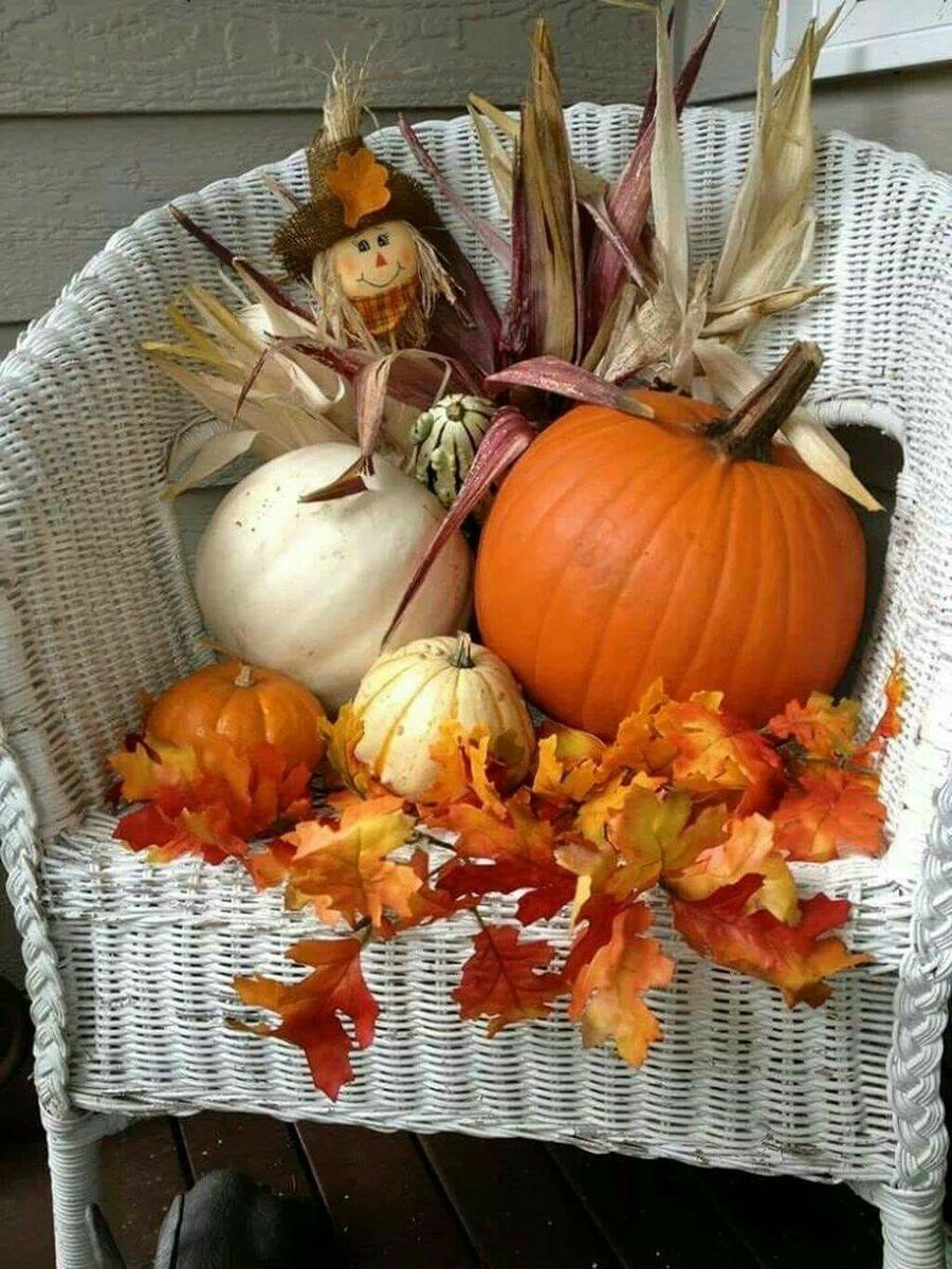 Осенний декор из тыквы