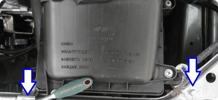 Замена вентилятора охлаждения радиатора Lada Kalina