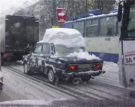 Русская Зима - укрепляем крыши авто