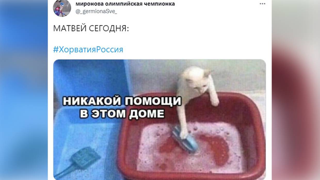 Смех сквозь слезы: как соцсети отреагировали на поражение России в матче с хорватами Смех сквозь слезы: как соцсети отреагировали на поражение России в матче с хорватами Спорт