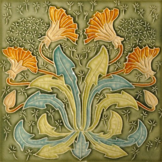 Керамическая плитка в стиле Art Nouveau 