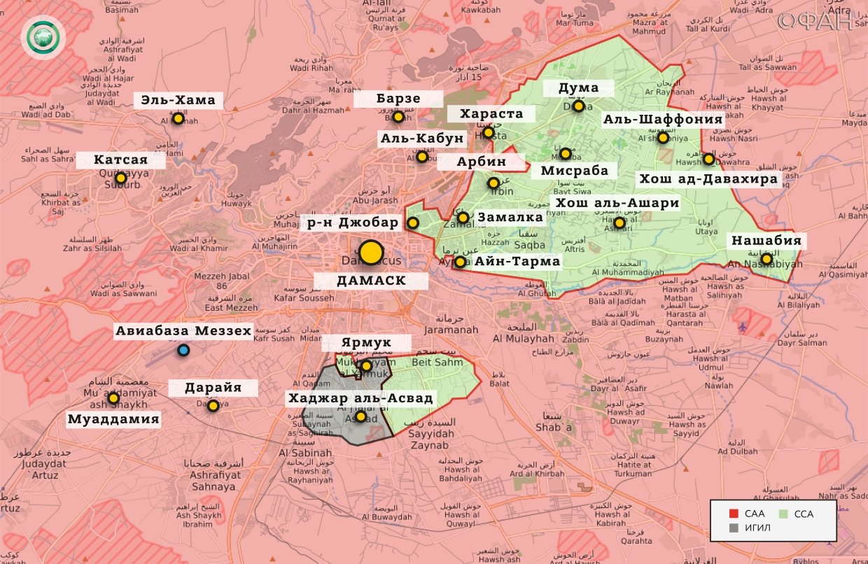 Сирия новости 7 января 19.30: ВКС РФ обеспечивают продвижение САА к авиабазе Абу Духур, боевики обстреляли мирный район Восточной Гуты