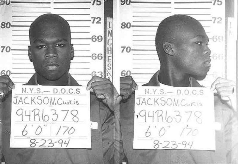 50 Cent. 1994 год. Торговля героином и кокаином. арест, звезды, полиция, правонарушение