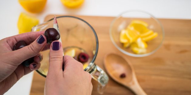 Рецепт домашнего вишнёвого лимонада напитки