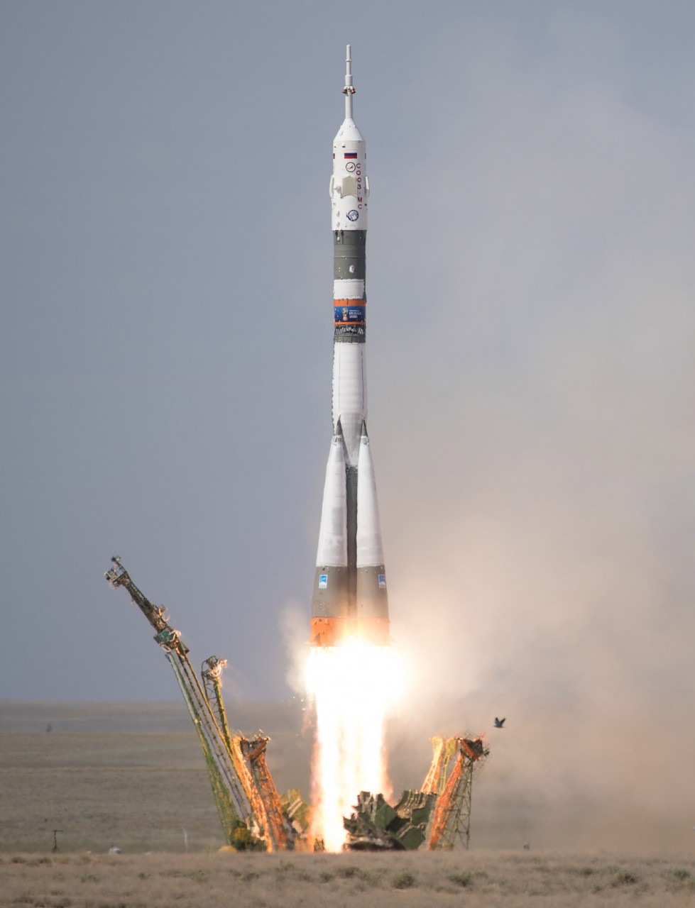 Красивые снимки со старта корабля «Союз МС-09»