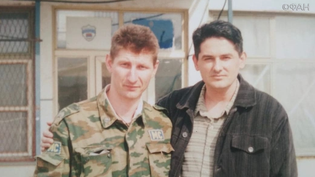 Милош Банджур и миротворец Николай Линьков, 1999