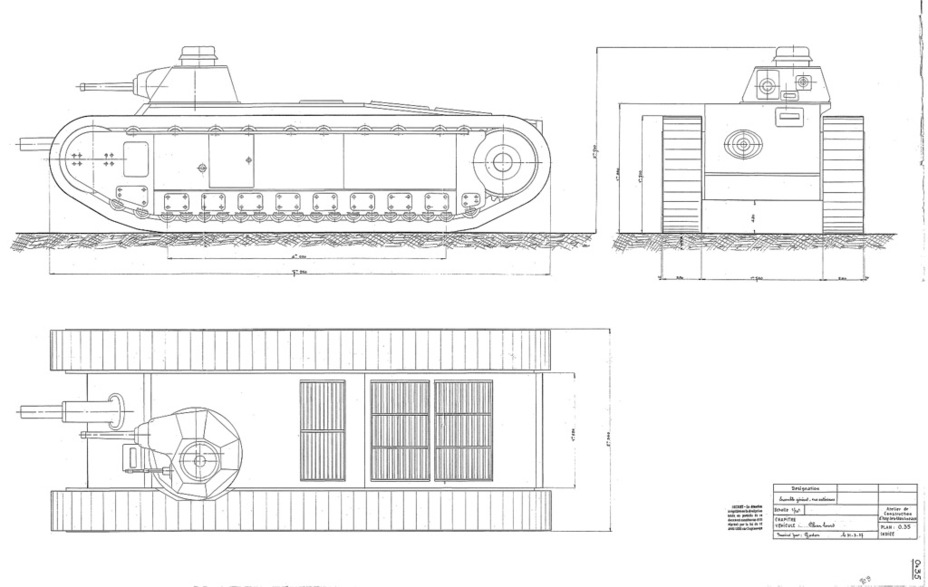 ​Проект сверхтяжёлого танка от AMX, 1937 год. Концепция генерала Эстьена образца 1921 года на новый лад - Колосс на глиняных ногах | Warspot.ru