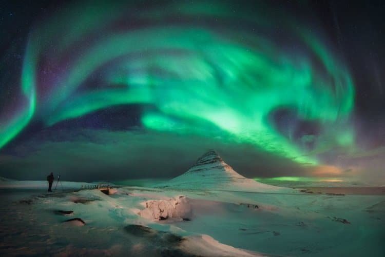 Северное сияние в Исландии исландия, красота, пейзажи, природа, путешествия, туризм, фотография, фоторепортаж