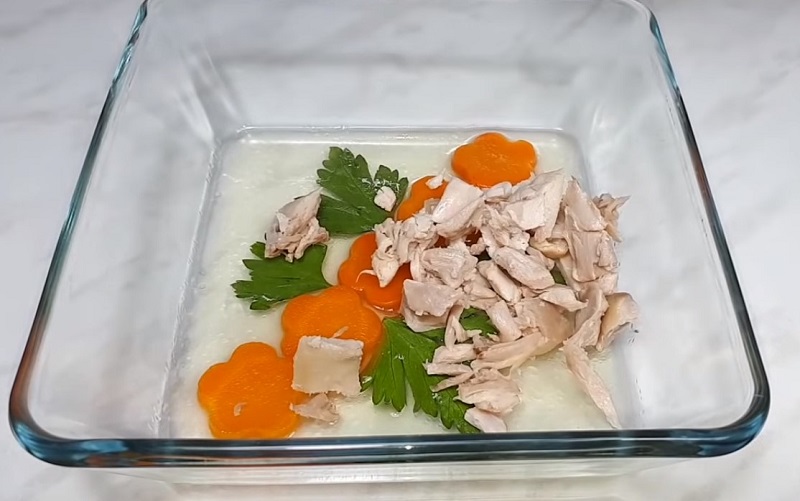 Рецепт холодца из курицы с желатином пошаговый рецепт с фото