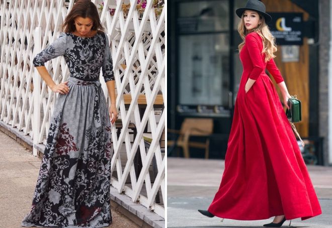 Длинное Осеннее Платье