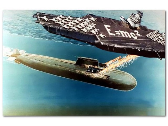 Атомный наезд. Как советская подлодка протаранила американский авианосец вмф,история