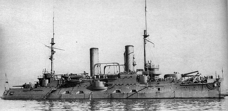 Флагманский броненосец адмирала Маньковского «Цесаревич», 1910 г. Военно-морской флот, Маньковский, Фиумский инцидент, Цесаревич, история