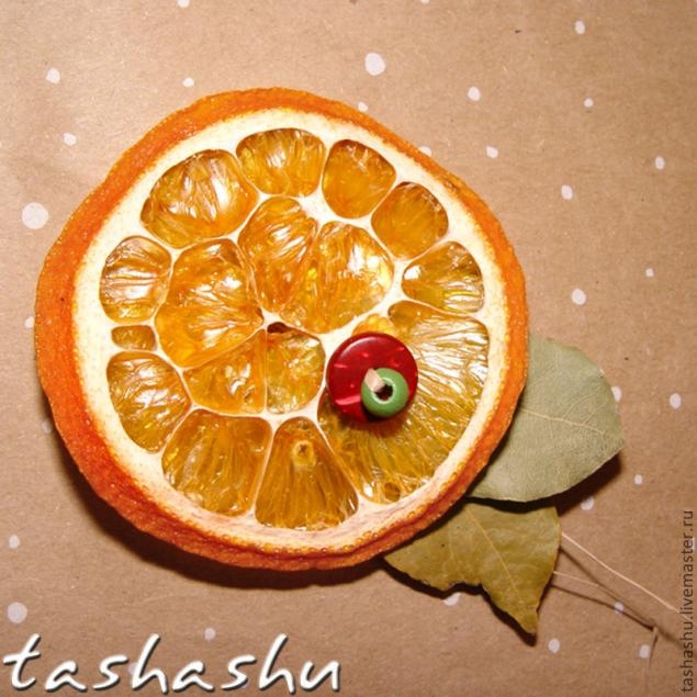 Апельсиново-ароматный декор для елки: мастер-класс домашний очаг