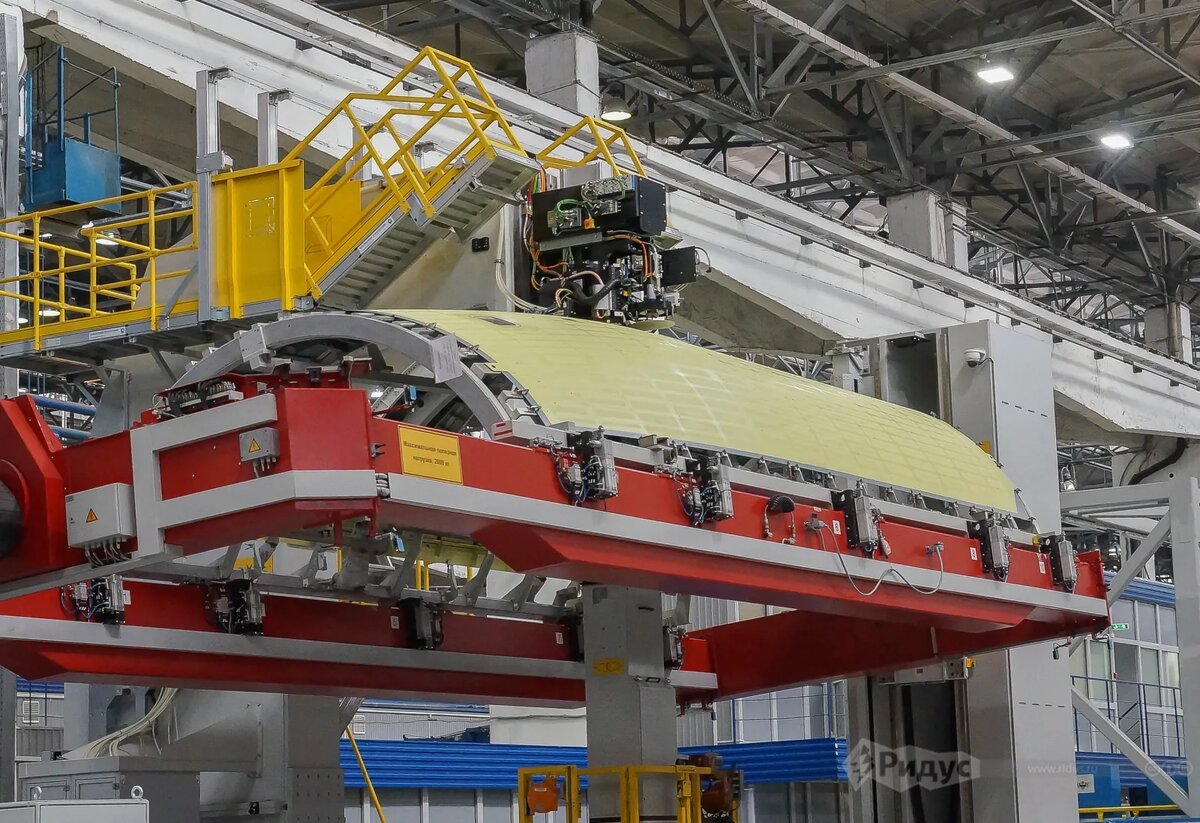 Иркутский авиазавод. Сборка самолёта МС-21. © Ridus