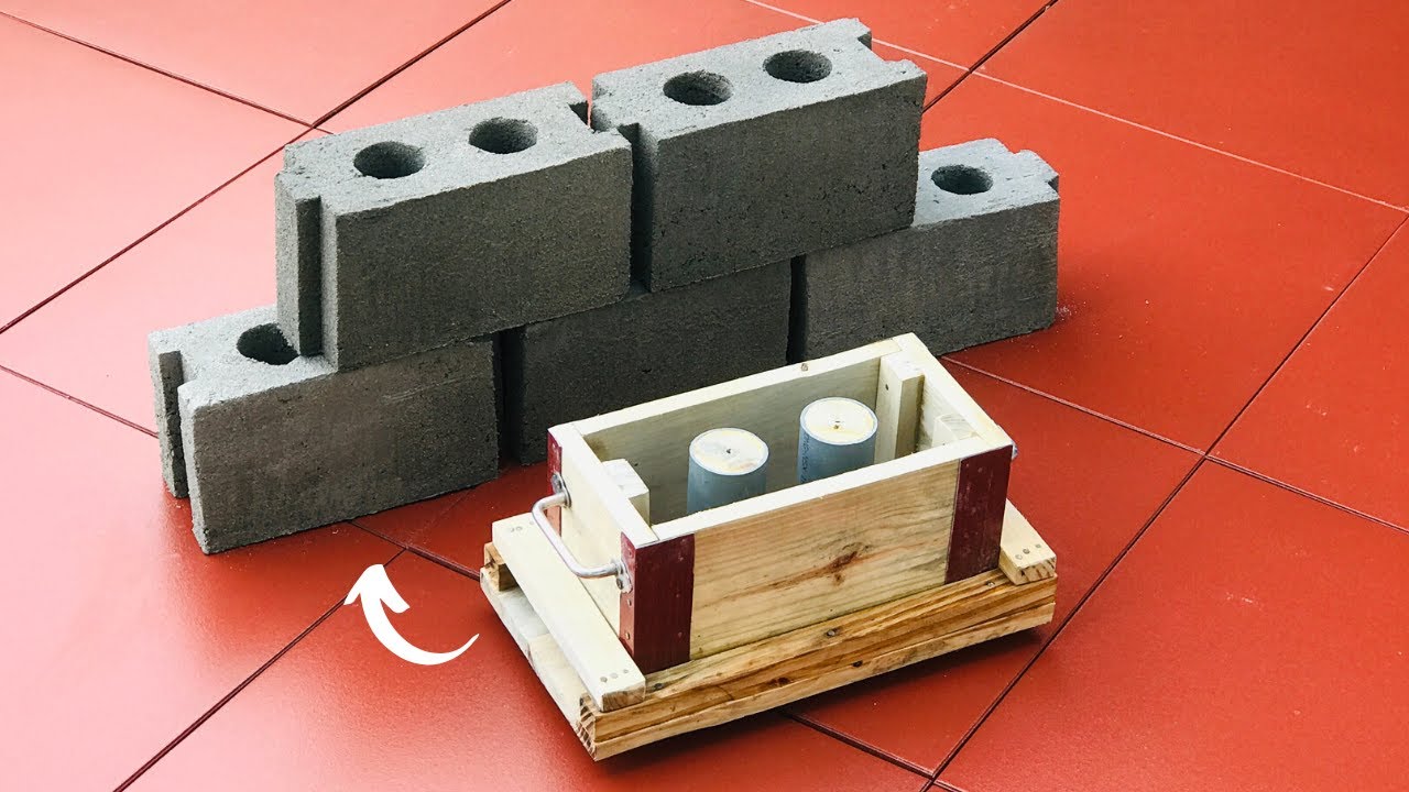 How to make an articulated cement brick mold - Crafted from wood