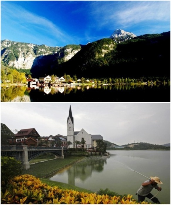 Архитектурные клоны: в Китае появились точные копии целых городов из других частей света китай,путешествие,страны,туризм