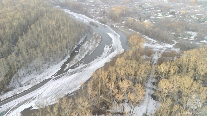 Уровень воды в реке в районе Рубцовска подходит к критическому уровню