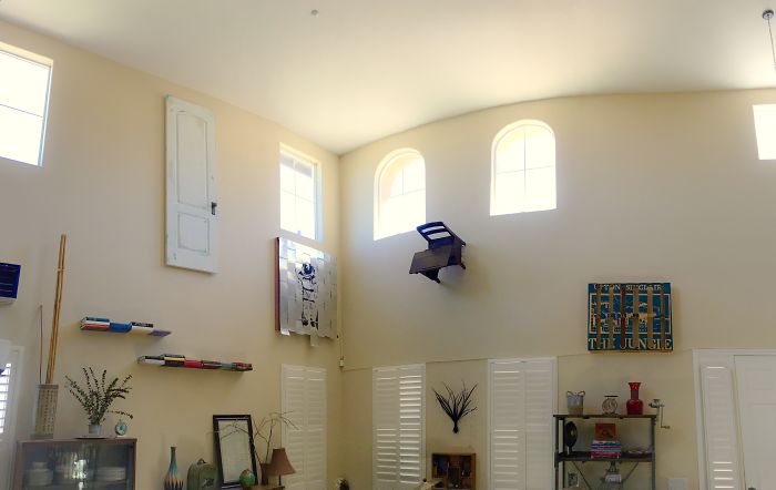 For The Past Two Years, Anything Sitting In Our Garage That The Wife Says We Can't Get Rid Of, I've Hung As 