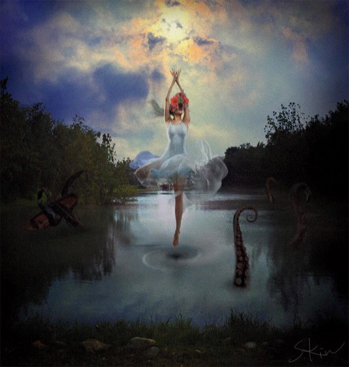 Сюрреалистические произведения Steven Kin фотошоп