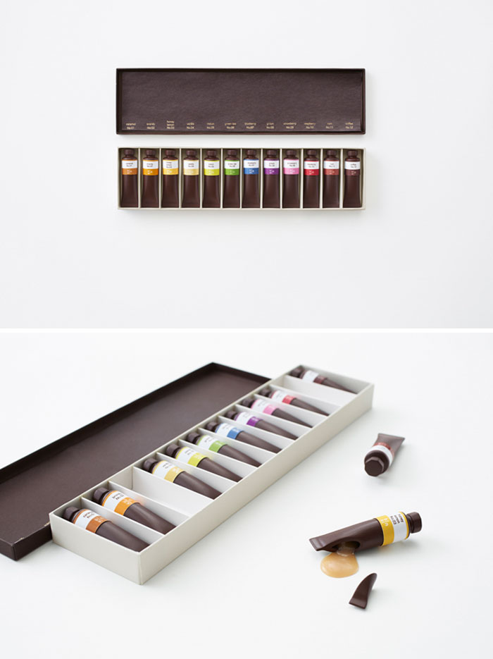 Chocolates Like A Set Of Oil Paints