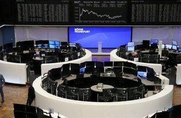 The German share price index DAX graph is pictured at the stock exchange in Frankfurt, Germany, November 23, 2020. REUTERS/Staff