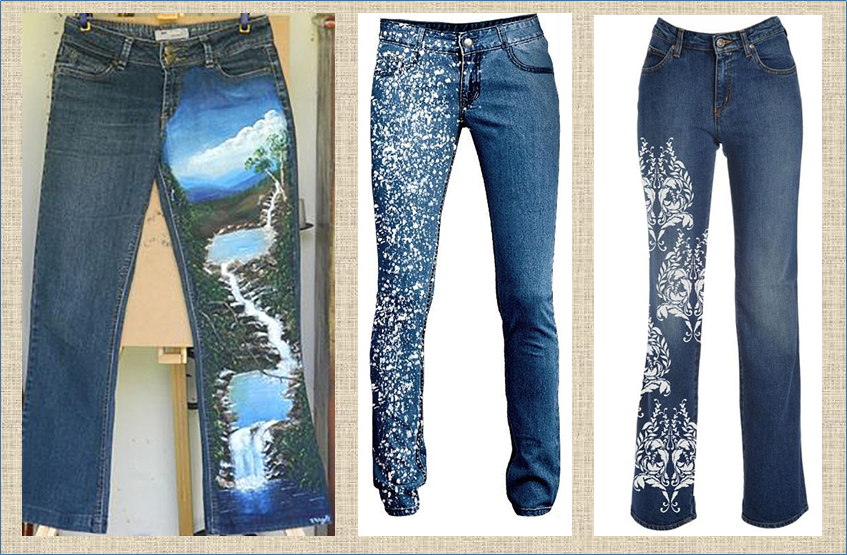 Буйство декора в джинсовых изделиях , или невероятное индиго - 55 коллажей и 160 волшебных примеров вдохновляемся,декор,мода,одежда
