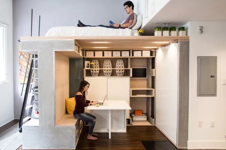 Спальня в небольшой квартире-студии: 10 идей для вдохновения Спальня в небольшой квартире-студии: 10 идей для вдохновения интерьер и дизайн