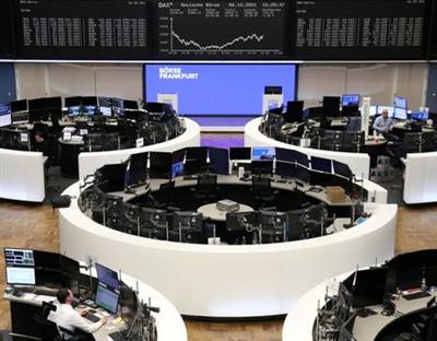 The German share price index DAX graph is pictured at the stock exchange in Frankfurt, Germany, October 6, 2021. REUTERS/Staff