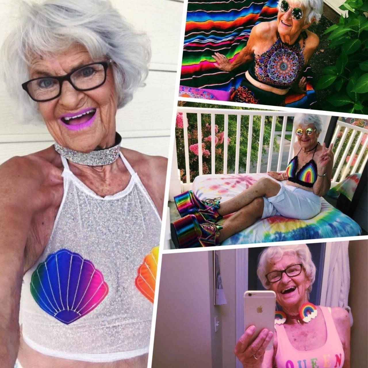 «Стареть можно не только красиво, но и круто!» или как выглядит самая классная и яркая бабушка Инстаграма?