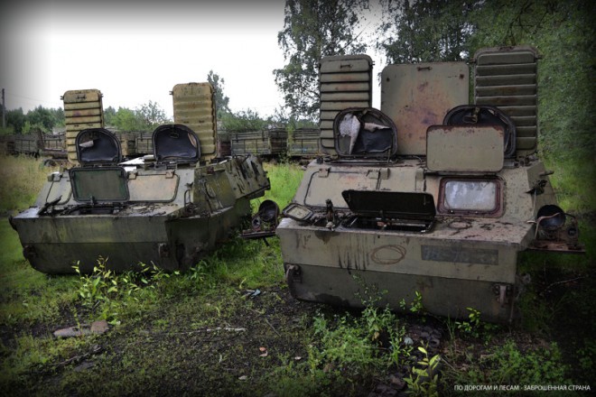 Свалка военной техники заброшенное,техника