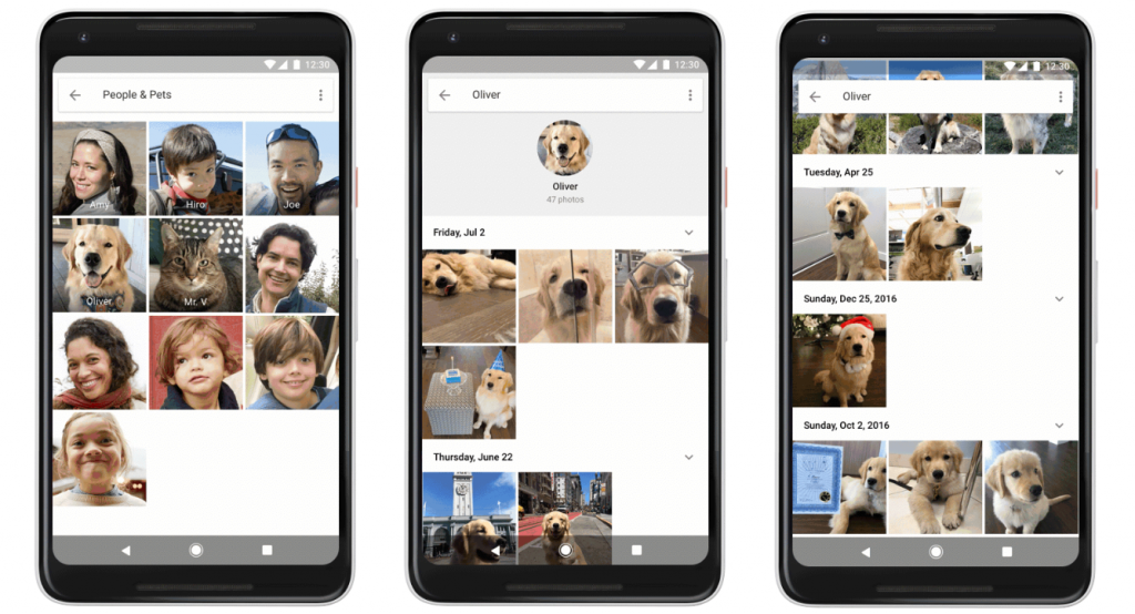 В «Google Фото» появилась группировка и поиск людей по распознаванию лица