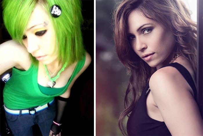 This Was Me In My Emo Days, Green Hair And Everything. Now I Work A Corporate Job To Pay My Studies As A Web Developer And Designer. I Am A Part Time Tattooed Model, And Aspiring Actress