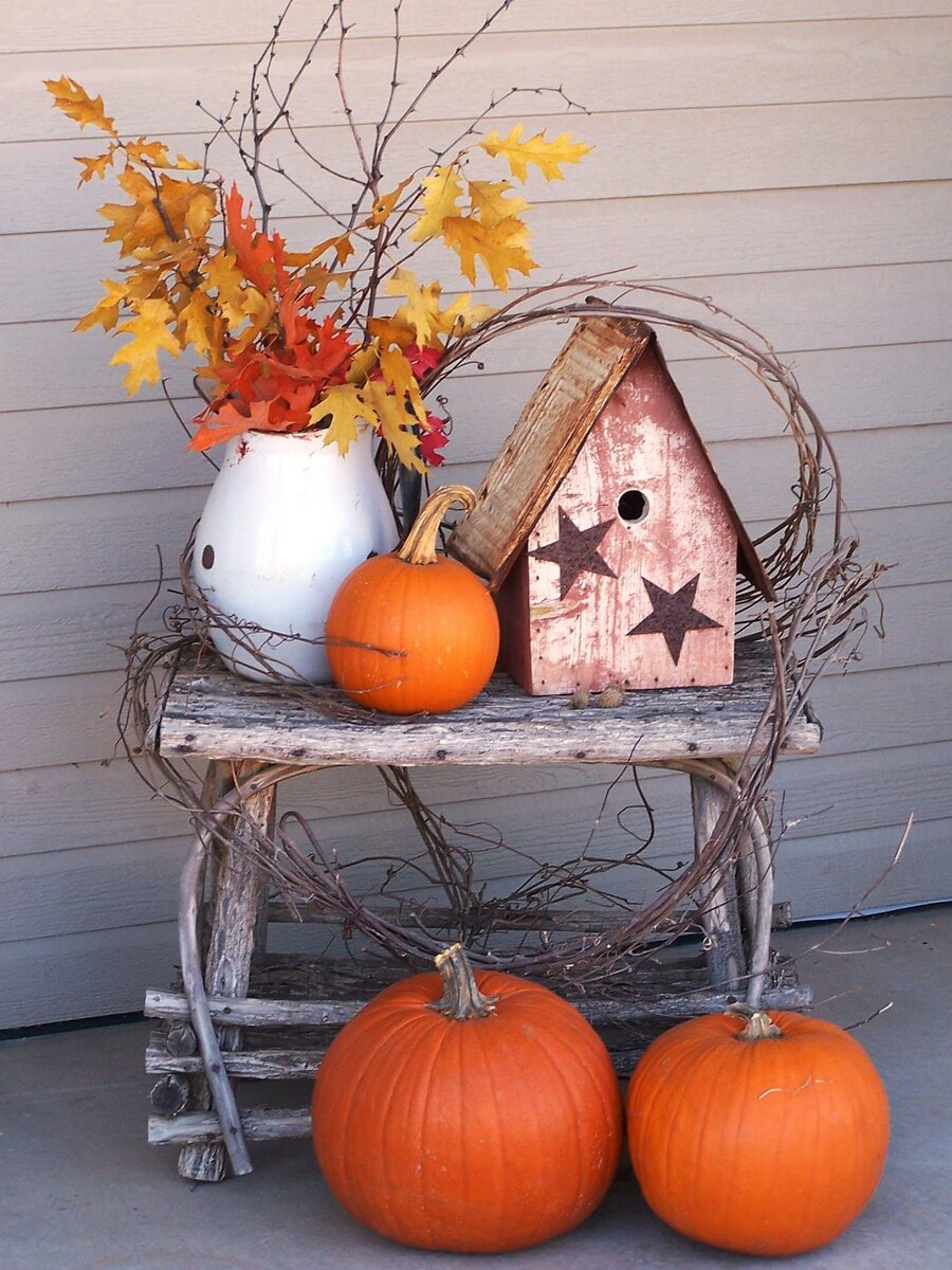 Осенний декор для дома своими руками - много идей для вдохновения декор,идеи и вдохновение