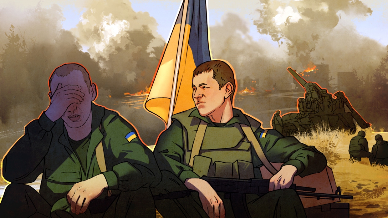 Рисунок украинского солдата