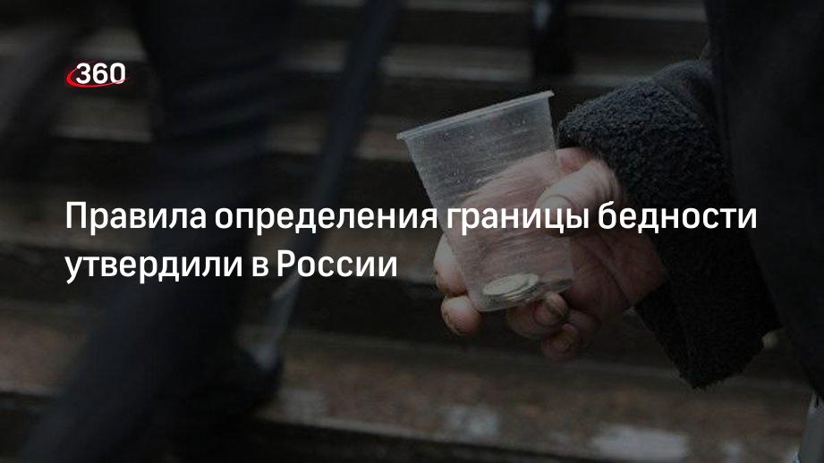 Правительство утвердило правила определения границы бедности в России