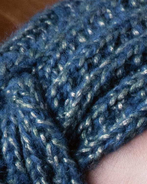 Шапка-чалма крупной вязки спицами вязание,женские хобби,рукоделие,своими руками,шапка-чалма