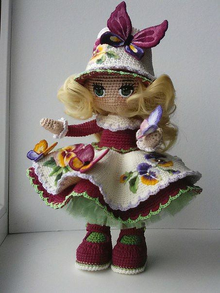 Вязаные куколки. Для вдохновения любителей вязать крючком. handmake,вязание,куклы и игрушки,поделки своими руками