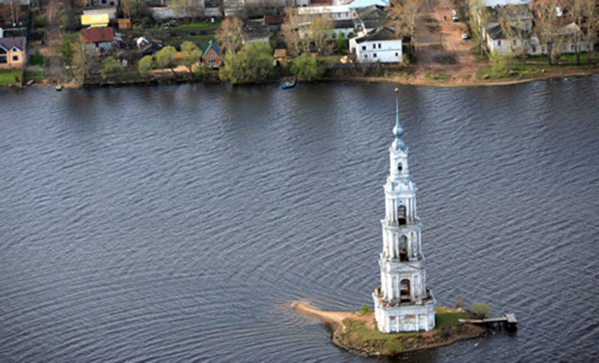 Подводные города на Волге. Поселения остались на дне, когда построили плотины