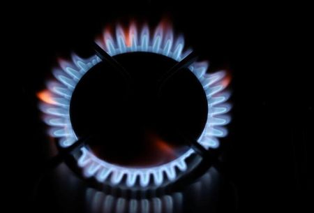 Flames come out of a domestic gas ring of an oven in Durham, Britain, September 23, 2021. REUTERS/Lee Smith