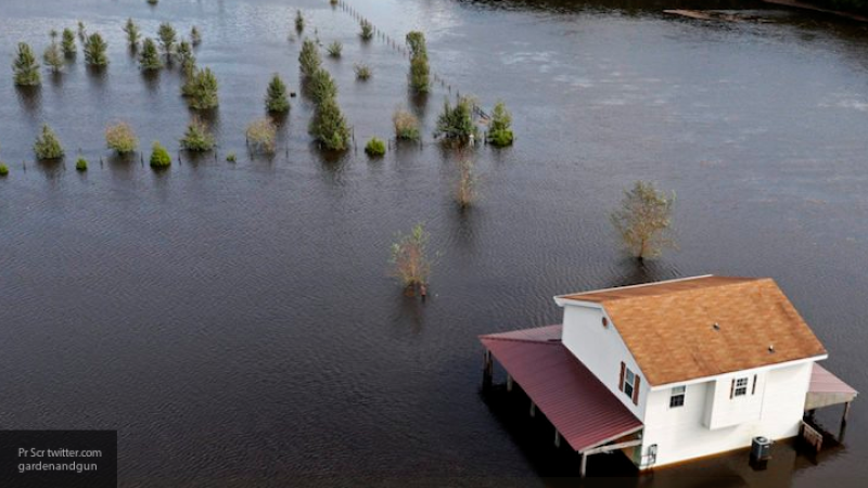 Из-за наводнения после урагана "Флоренс" остановлена работа электростанции