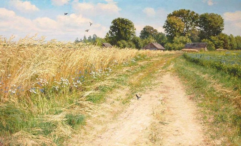 Провинциальная Россия: взгляд художников деревня, живопись, искусство, картина, провинция, художники, эстетика