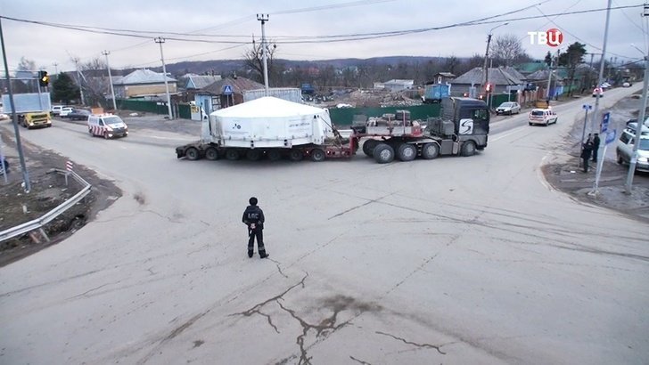 В Карачаево-Черкесию доставили зеркало для самого большого телескопа в Европе Буково, телескоп, фоторепортаж