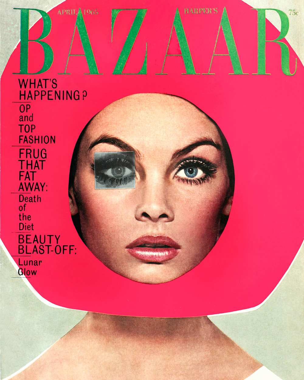 ДЖИН ШРИМПТОН НА ОБЛОЖКЕ HARPER’S BAZAAR USA, ФОТО РИЧАРДА АВЕДОНА, АПРЕЛЬ 1965